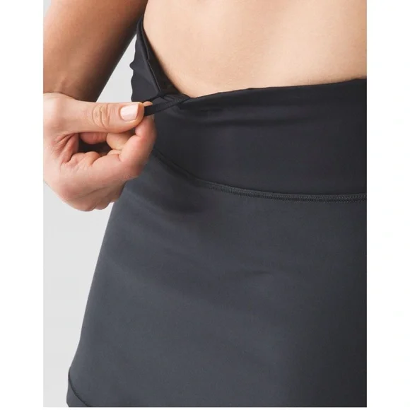 Lululemon Circuit Breaker Skirt Black 6 Tall - Picture 4 of 12